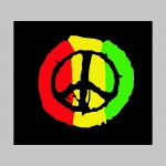 Rasta Peace  hrubá mikina na zips s kapucou stiahnuteľnou šnúrkami